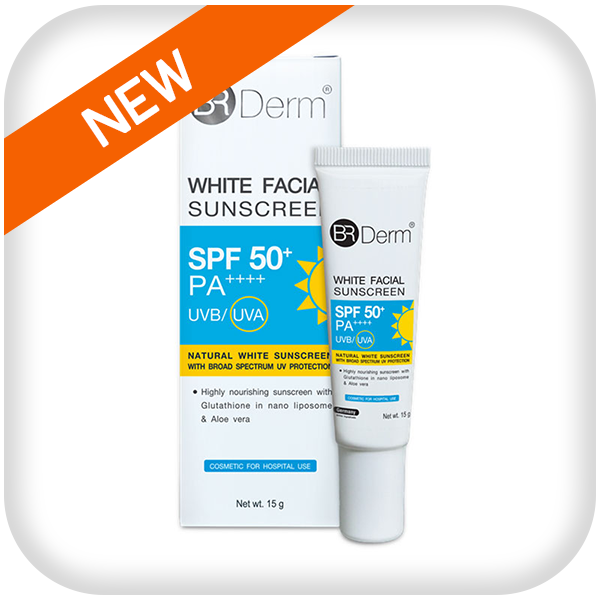 BR Derm White Facial Sunscreen SPF50+ PA++++ 15 g.